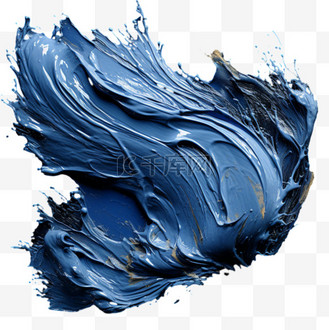 蓝色笔刷纹理图片素材_蓝色笔刷笔触水墨水彩纹理质感