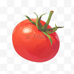西红柿手绘卡通元素