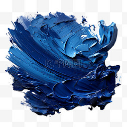 水彩水墨笔触图片_笔刷蓝色笔触水墨水彩纹理质感