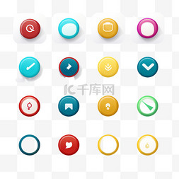 网站样机图片_平面设计UI设计按钮4