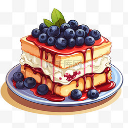 花生碎美味图片_食物蓝莓蛋糕美食美味诱人零食充
