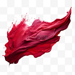 红色点墨图片_笔刷笔触玫红色水墨墨点纹理质感