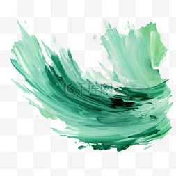 丝滑质感标识图片_笔刷笔触湖绿色水墨墨点纹理质感