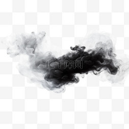 烟雾或尘埃云隔离的真实向量