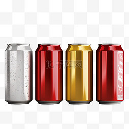 彩色的金属罐饮料瓶2