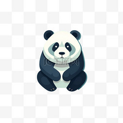 动漫风格可爱熊猫萌宠动物国宝卡