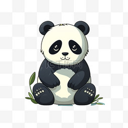 可爱熊猫萌宠动物国宝卡通胖乎乎