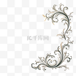 欧式边框线条图片_欧式复古花纹装饰4