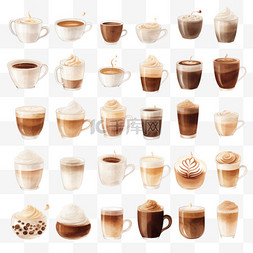 咖啡宣传卡图片_水彩咖啡插图配图2