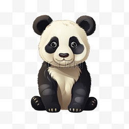 可爱熊猫萌宠动物国宝胖乎乎卡通