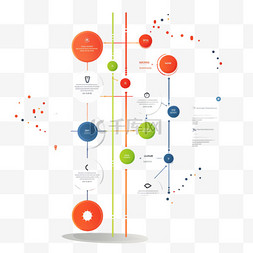 彩色时间线信息图表2