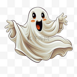 幽灵ghost图片_卡通幽灵白色鬼怪可爱万圣节