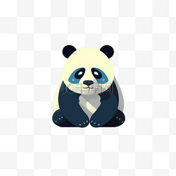 毛茸茸可爱熊猫萌宠动物国宝卡通