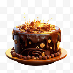 生日蛋糕巧克力甜品食物美食免扣