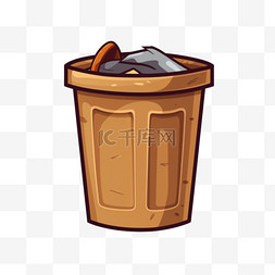 废品回收站图片_垃圾桶图标图示3