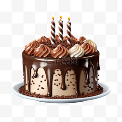 生日蛋糕巧克力酱甜品食物美食免