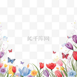 春暖花开模板图片_鲜花缤纷的春季1
