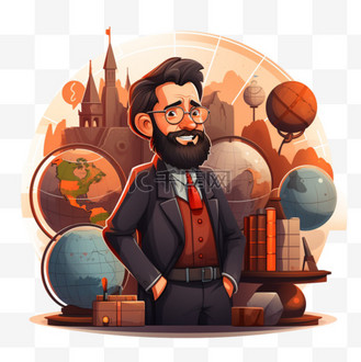 老师中年地理男教师教学各科学习教育人物