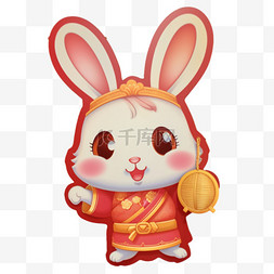 兔子中秋节卡通玉兔可爱团圆中国