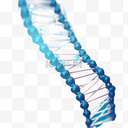 蓝色梯形基因DNA密码分子免扣装饰