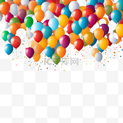 国庆节一串气球装饰彩带飘带气球
