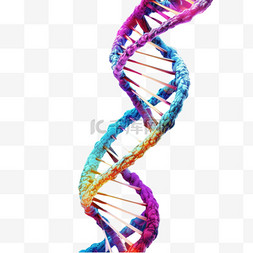 科学图片_彩色科学基因DNA密码分子免扣装饰
