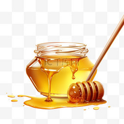 荆条蜂蜜图片_天然蜂蜜