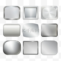 灰色背景效果图片_银、铬金属渐变系列。具有银色效