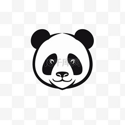 标志品牌图片_熊猫剪影标志设计模板。
有趣的