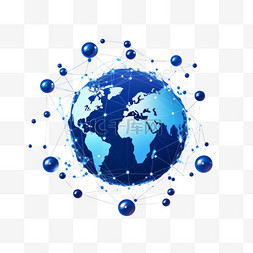 互联网科技背景图片_全球网络技术背景数字通信
