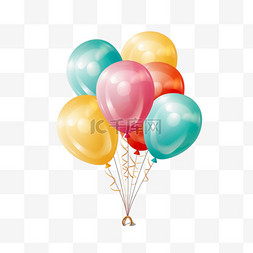 气球节日装饰图片_可爱多彩的装饰性气球