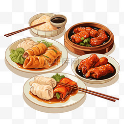 套餐素材图片_亚洲食品套餐