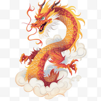 神龙中国龙卡通手绘21