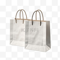 礼品店样机图片_购物袋模型真实感