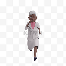 总统慢跑图片_黑人女性老太太慢跑元素