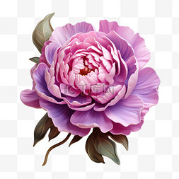 国庆节牡丹花装饰紫色花朵节日美