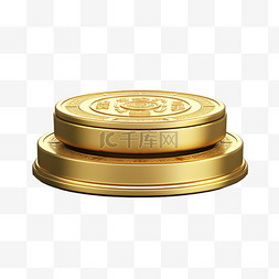 硬币侧面游戏金币免扣元素装饰素