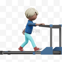 漂亮女人运动姿势3D棕色女性跑步