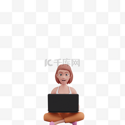 白人女性图片_白人女性电脑姿势