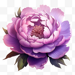 国庆节紫色牡丹花装饰花朵节日美