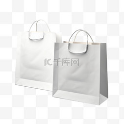 礼品店样机图片_购物袋模型真实感