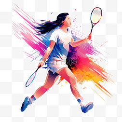 网球海报图片_羽毛球锦标赛海报模板