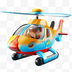 卡通飞机直升机图片_飞机直升机卡通飞行免扣元素装饰