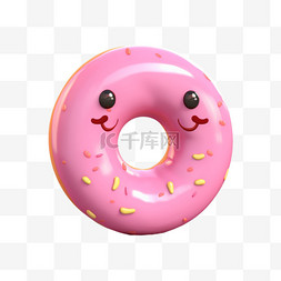 甜点免扣PNG图片_甜甜圈甜点粉色涂层食物免扣元素