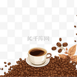 时间咖啡杯图片_咖啡横幅模板