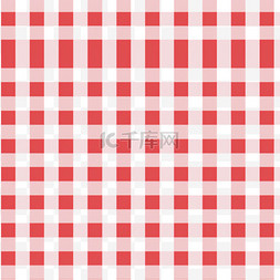 针织布纹格子图片_红白相间的格子呢图案