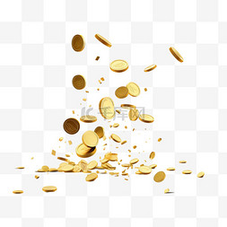 金币雨图片_落下的硬币，落下的钱，飞扬的金
