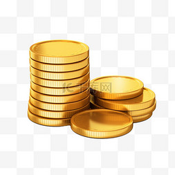 货币硬币图片_向量现实金币赌场