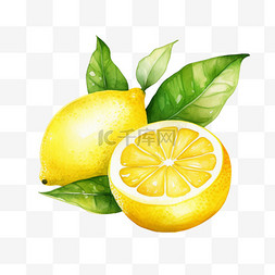 美味健康营养图片_水彩柠檬