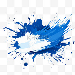 油漆横幅图片_一组矢量画笔笔触或油墨飞溅或水